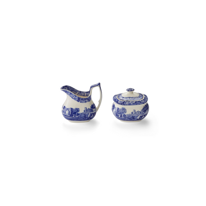 Spode - Blue Italian Creamer & Sugar Set