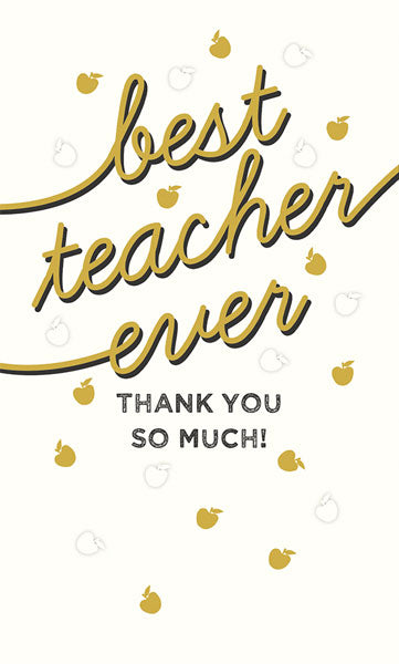 Card, Teacher, Best Teacher Ever