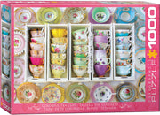 Puzzle;   Colourful Teacups