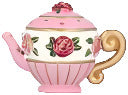 Ornament, Pink Teapot
