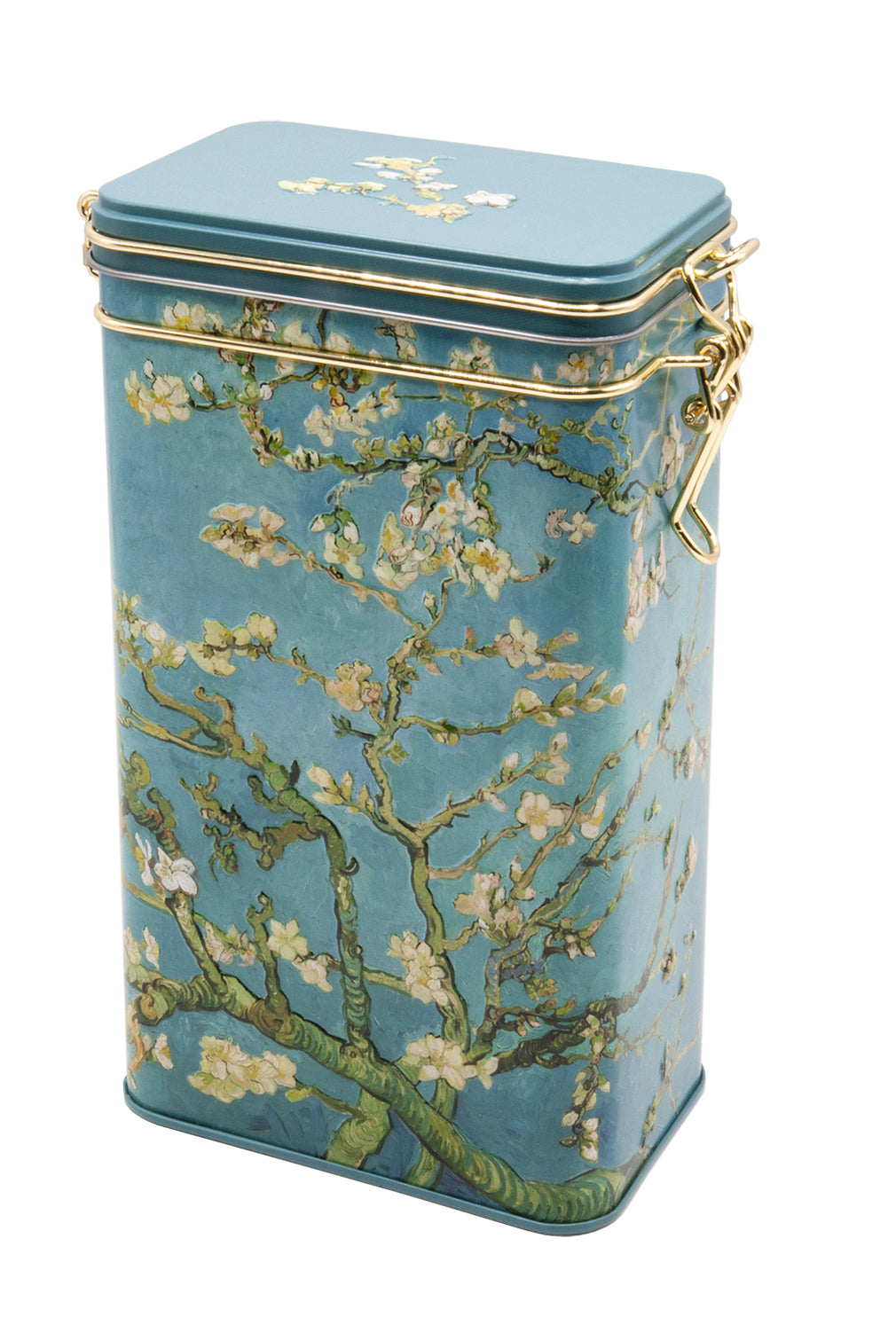 Tea Caddy, Van Gogh Cherry Blossom
