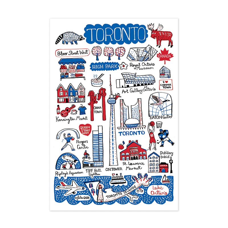 Cityscape Card, POSTCARD, Toronto