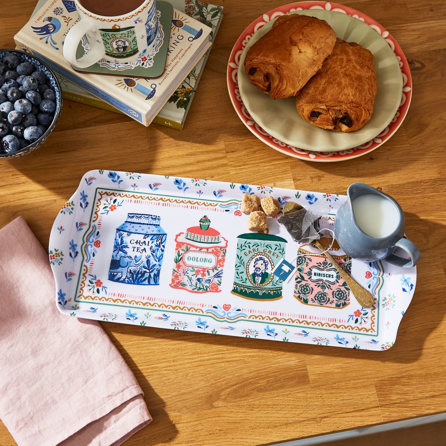 Tray, Tea Tins Sandwich Tray by Ulster Weavers