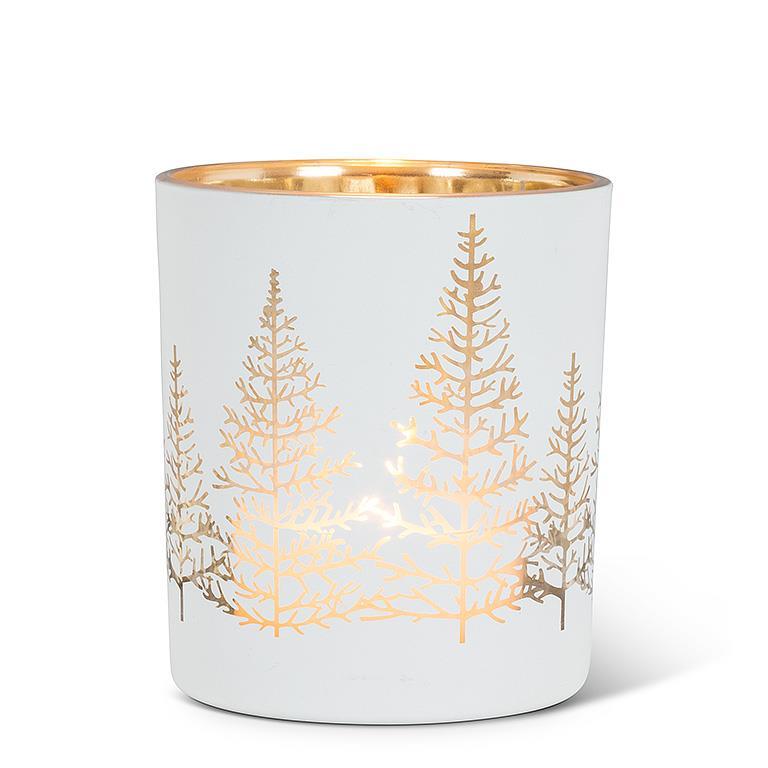 Candle Holder,  Gold Tree 4"
