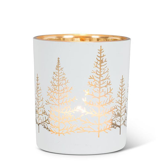 Candle Holder,  Gold Tree 4"