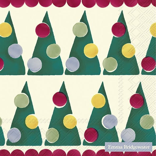 Napkin, Polka Trees Cream, Lunch