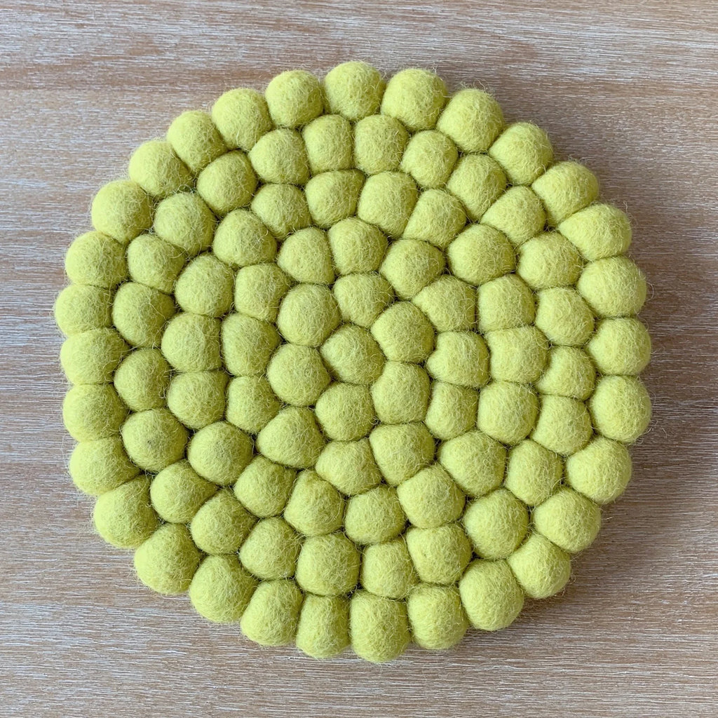 Trivet,  Green Round