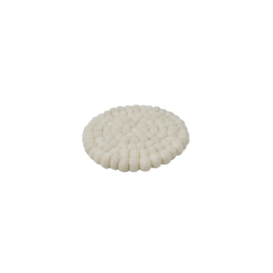 Trivet,  White Wool