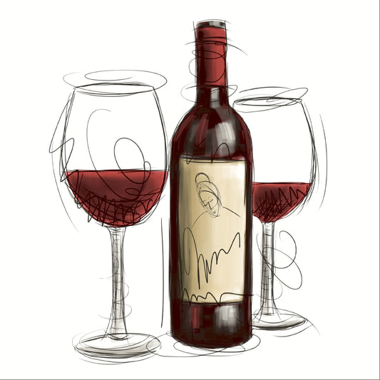Napkin,Vino Rosso , Cocktail