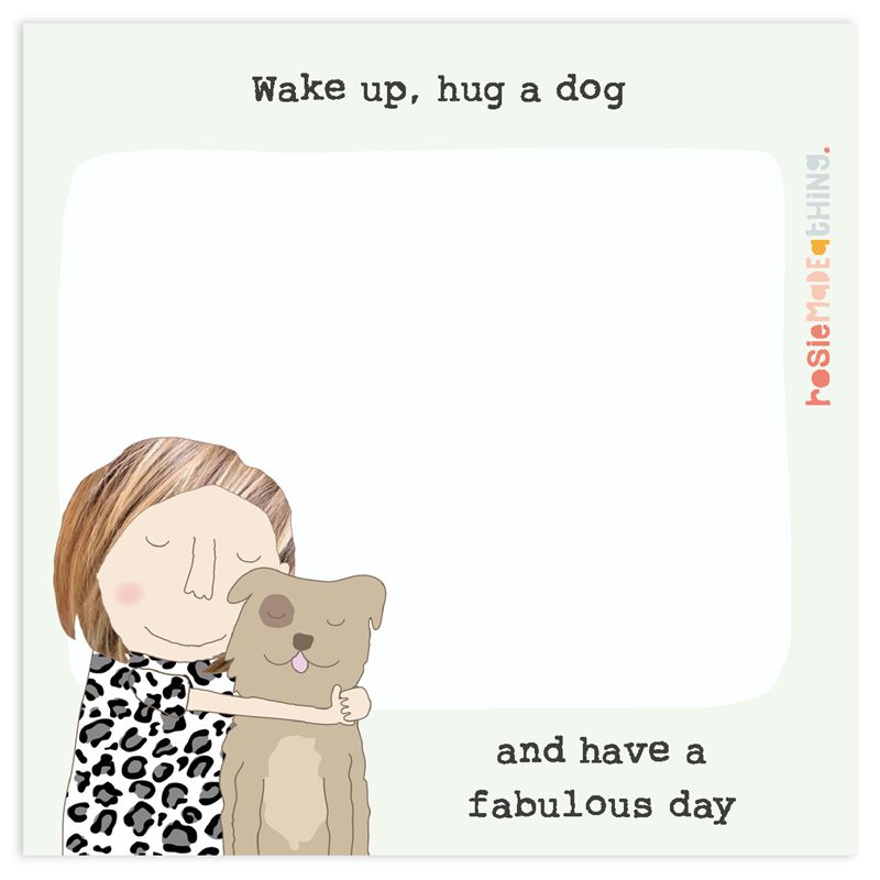 Sticky Jots,  Note Pad, Hug a Dog