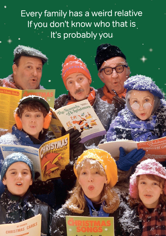 Card Christmas; Weird Relative