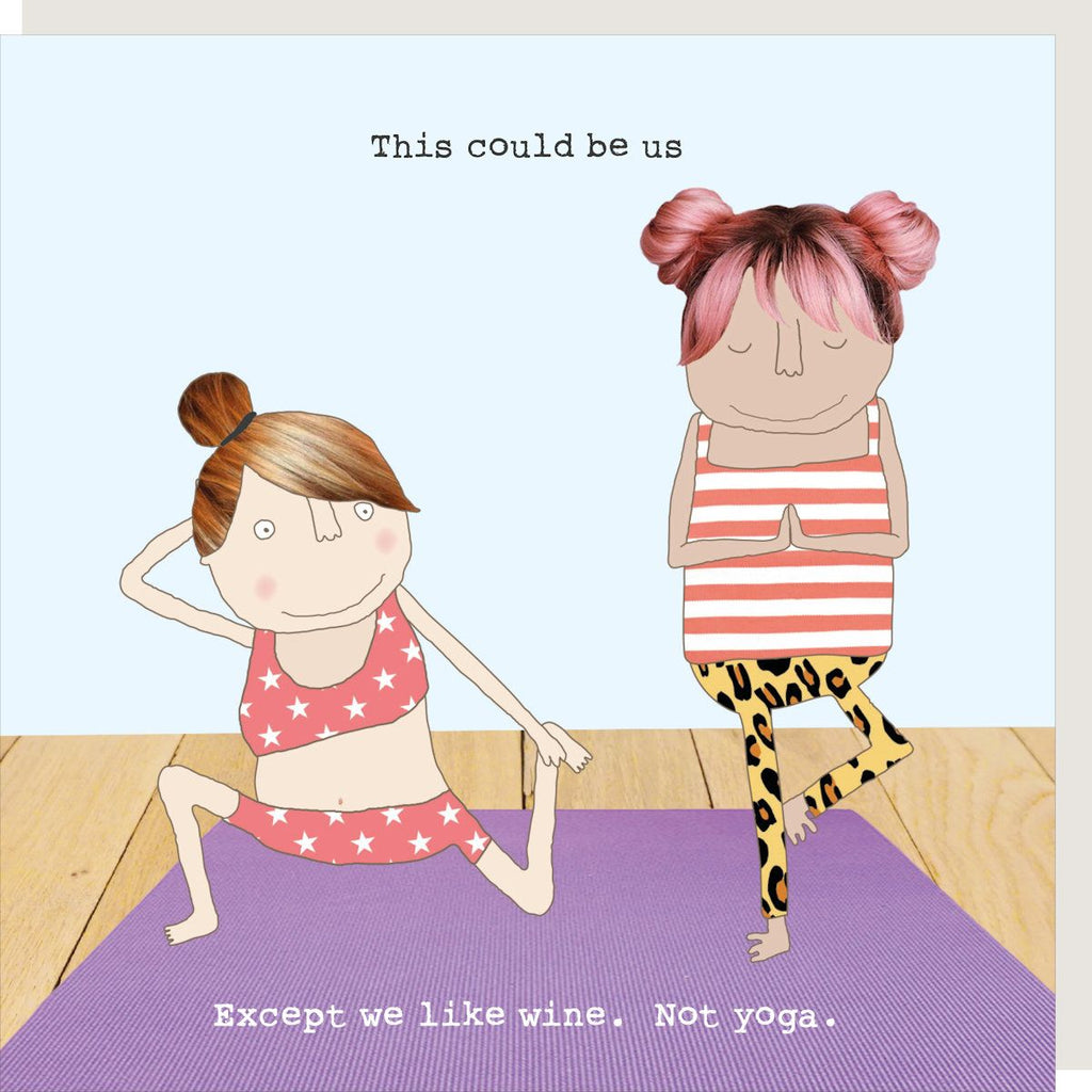 Card, All Occasion, Wine Not Yoga