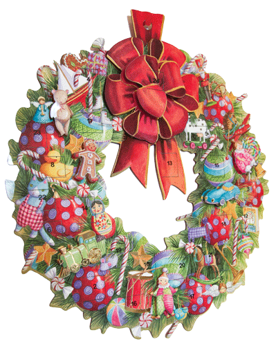 Advent Calendar;  Christmas Wreath