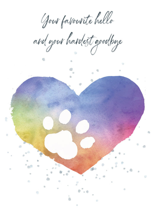 Card, Sympathy;  Pet