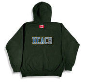 BEACH Full Zip Hoody  Park Green/Blue