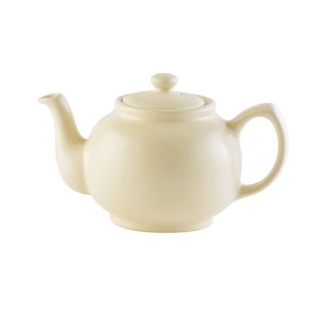 Price & Kensington, Matte Cream Teapot, 6 cup 1100ml/39oz