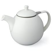 For Life Curve Teapot with infuser and lid WHITE 45 oz