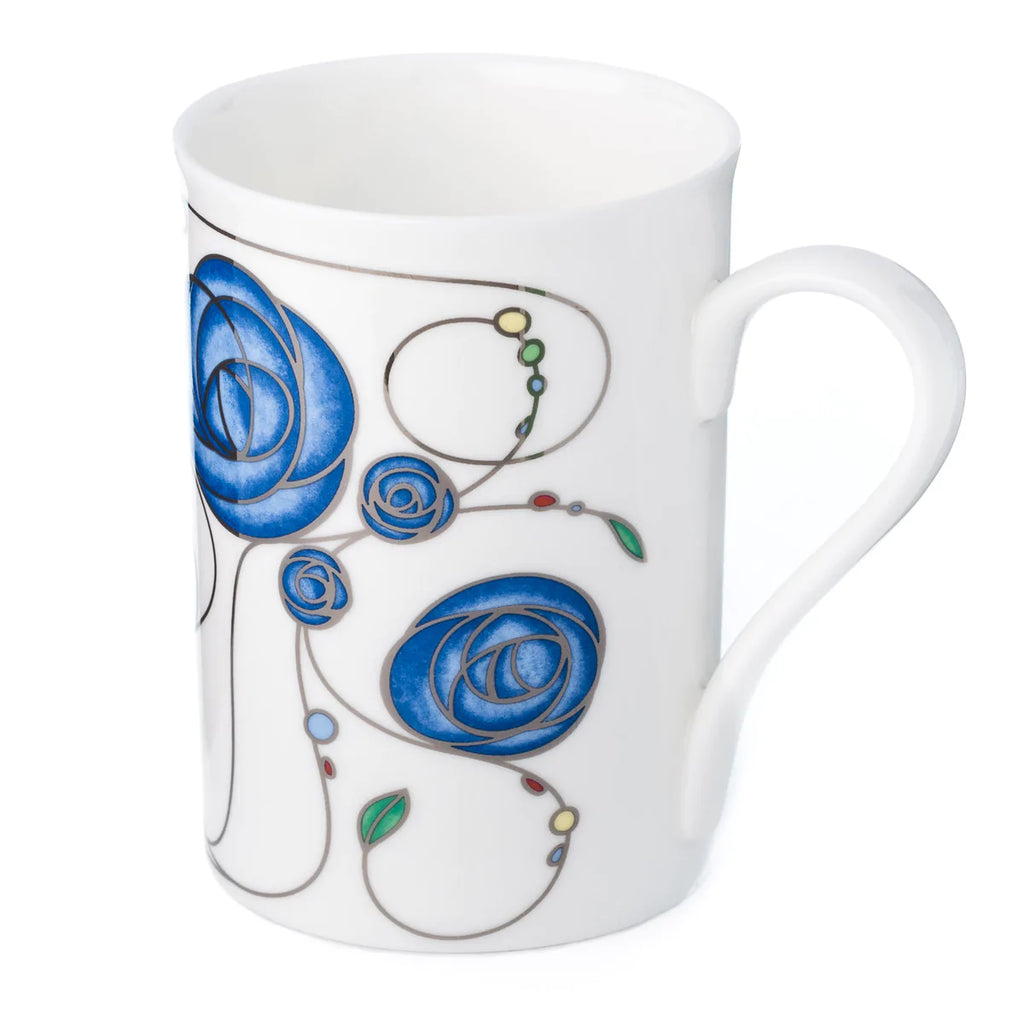 Mug;  McIntosh Rose Blue,  by McIntosh