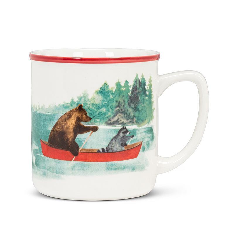 Mug;  Animals in a Canoe