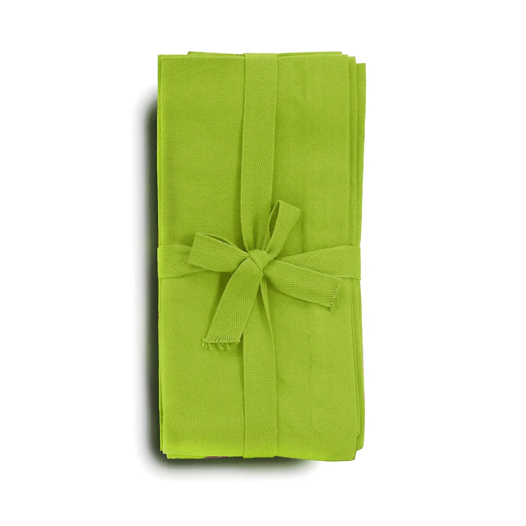 Napkin, Oversize, Apple Green, Set of 4