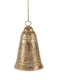 Bell, rustic gold large