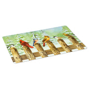 Placemat, Birds on a Fence Post