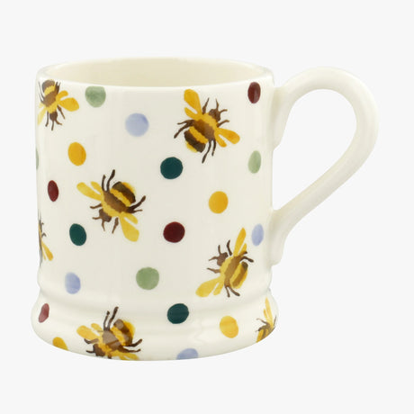 Emma Bridgewater 1/2 Pint Mug - Bumblebee & Small Polka Dot