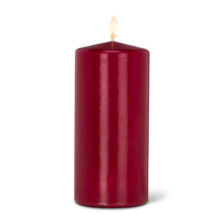 Candle, Pillar Large Dark Red