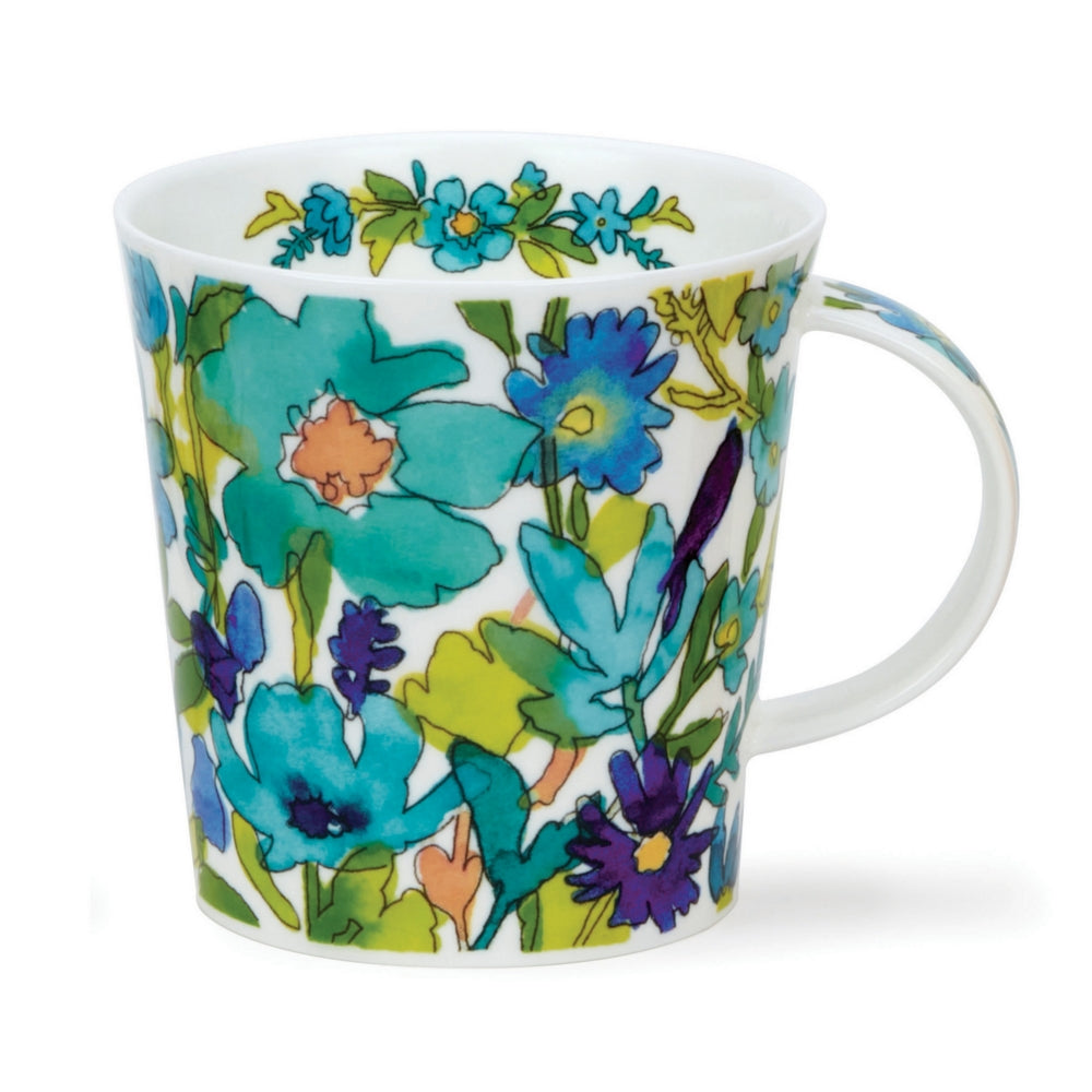 Dunoon Mug Cairngorm; Flower Shower Blue