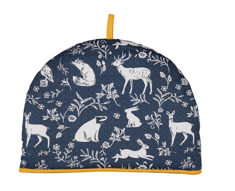 Tea Cosy - Forest Friends Navy by Ulster Weavers