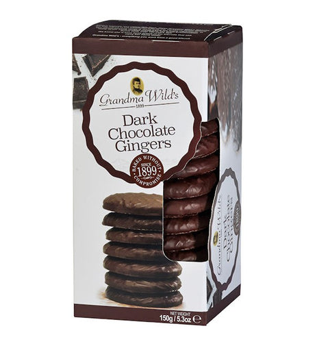 Grandma Wild's Dark Chocolate Ginger Biscuits