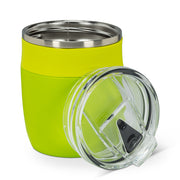 Mug, Insulated Tumbler with Flip Top Lid, Green/Green