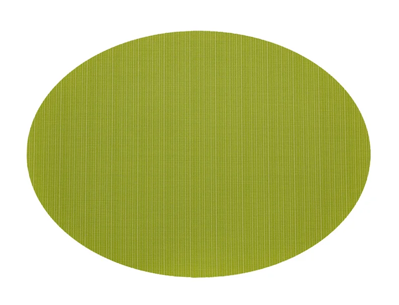 Oval Vinyl Placemat,  Green
