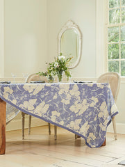 Tablecloth, April Cornell, Hemmingway Linen Blue RECTANGLE Tablecloth 54x90"