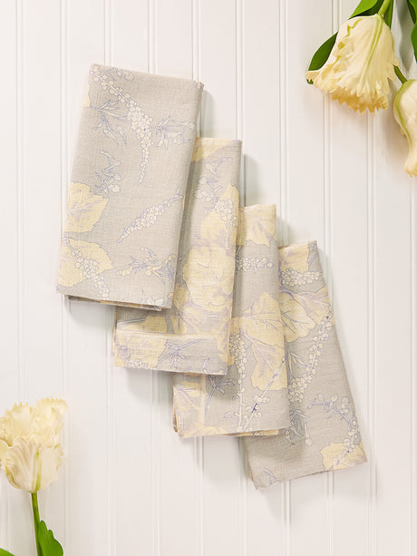 Napkin, April Cornell, Hemmingway Linen Grey