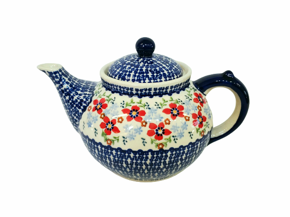 Boleslawiec Polish Pottery - Country Garden Afternoon Teapot