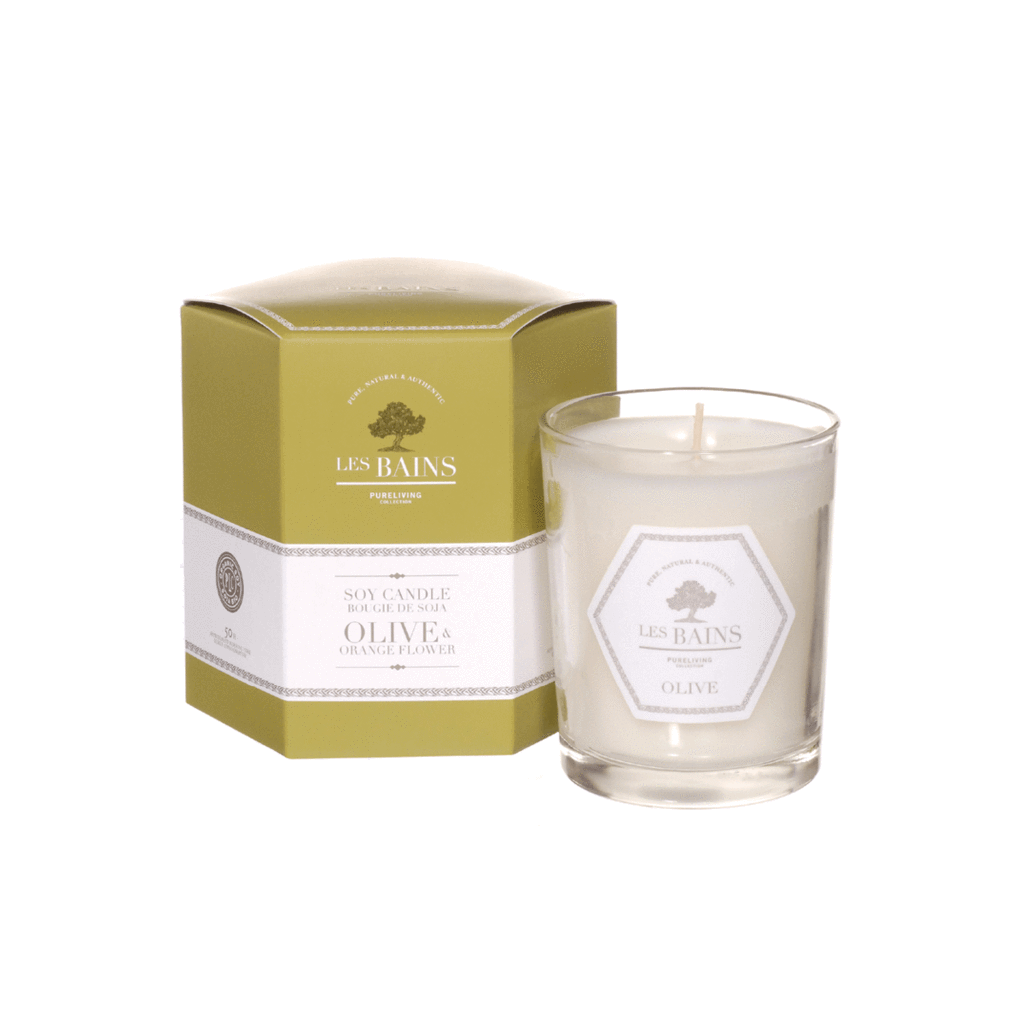Les Bains Olive and Orange Flower Candle