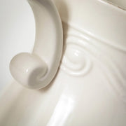 Pitcher;  White Ceramic Vintage