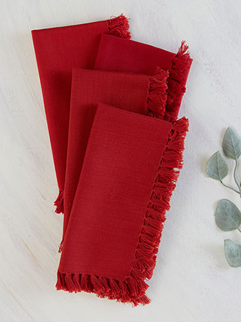 Napkin, Fabric, April Cornell, Essential Napkins Red