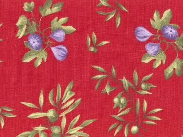 Tablecloth, Provence, Red Fig & Olive Rectangle