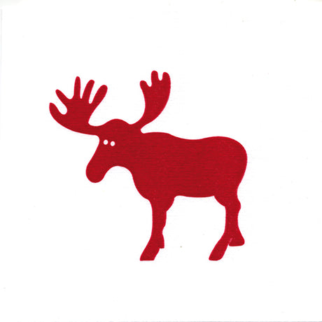Napkin,  Francois Paviot Red Moose - Dinner