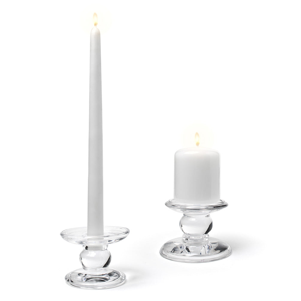 Candle Holder,   Dual use;  Pillar and Taper 3.5"