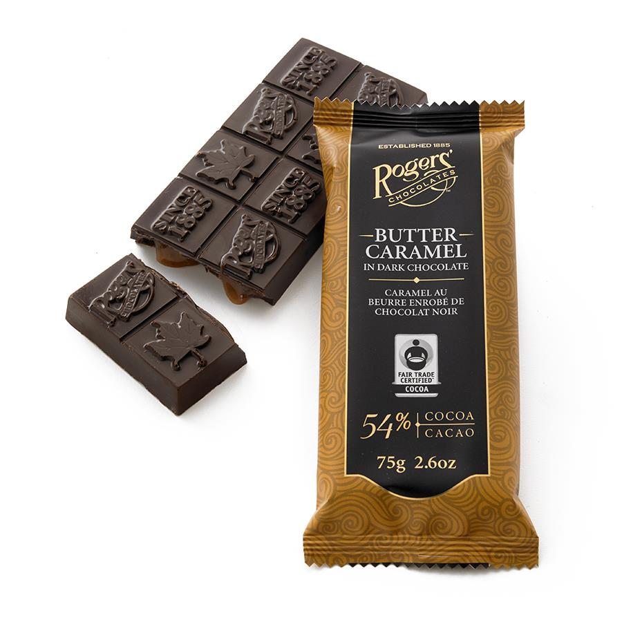 Rogers' Butter Caramel in Dark Chocolate Bar