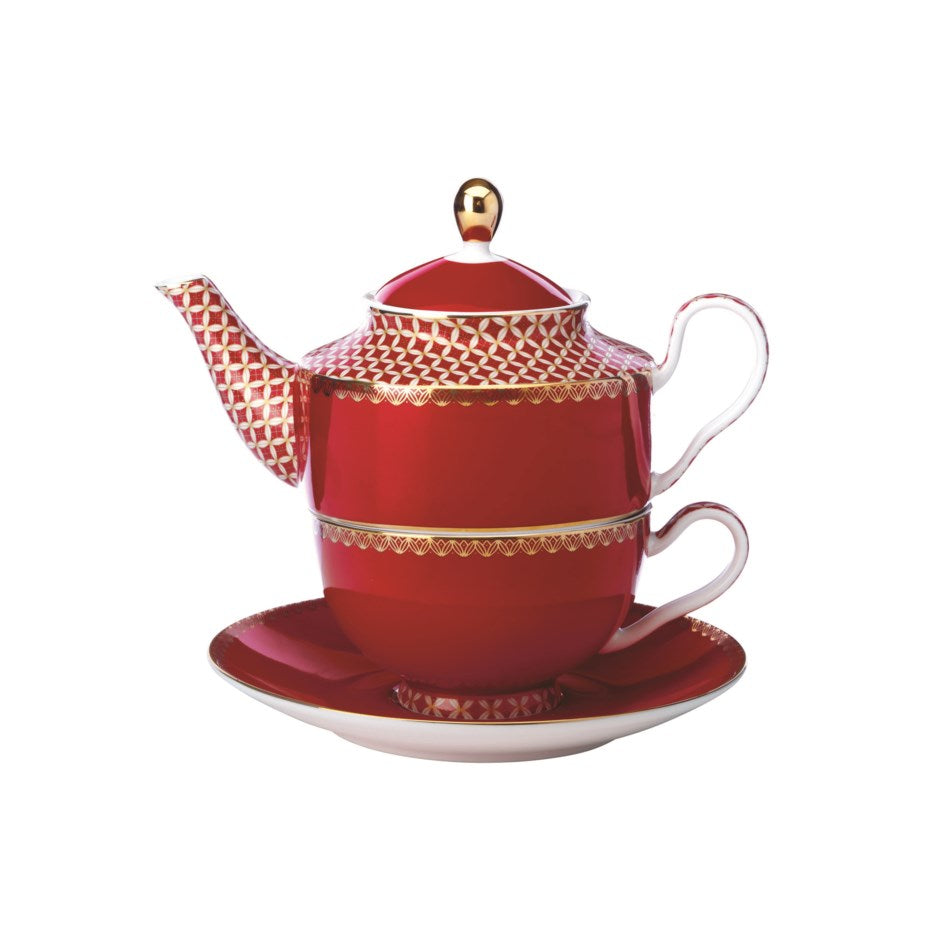 Classic Silk Road Red Tea For One with infuser
