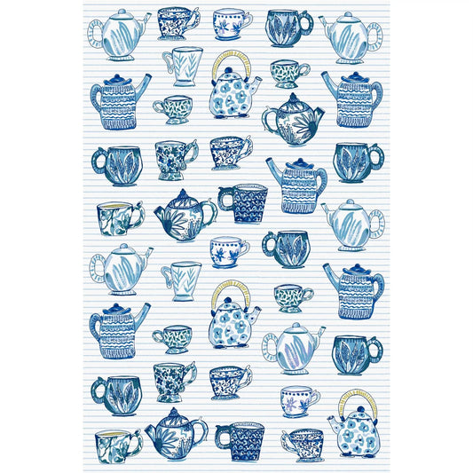 Tea Towel, Tea Cups by Ulster Weavers