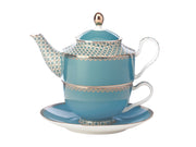 Classic Silk Road Aqua Teapot with infuser