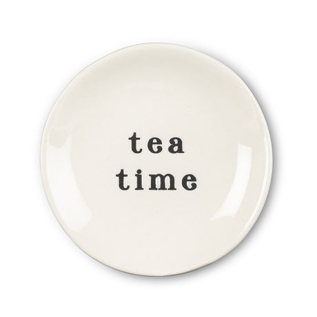 Teabag Holder, small plate; Tea Time