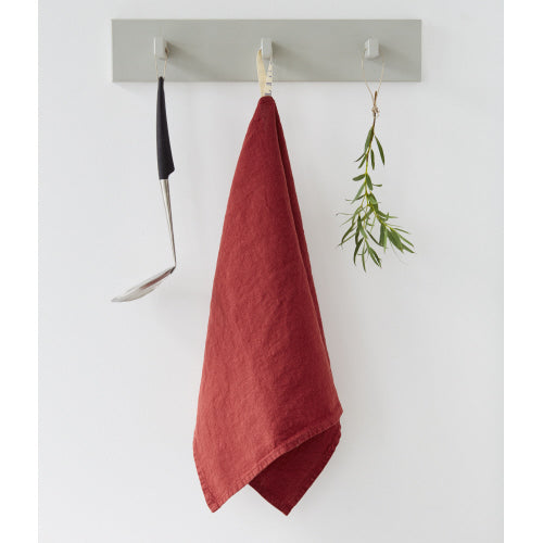 Tea Towel, Linen, Red Pear