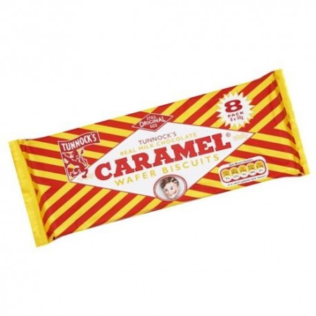 Tunnock's Caramel Wafer Biscuits 8 pack
