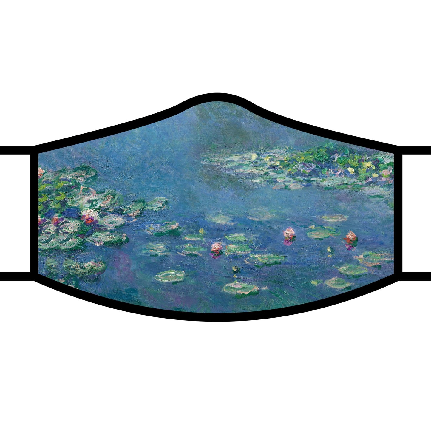 RainCaper Re-usable Face Mask;  Claude Monet Water Lilies